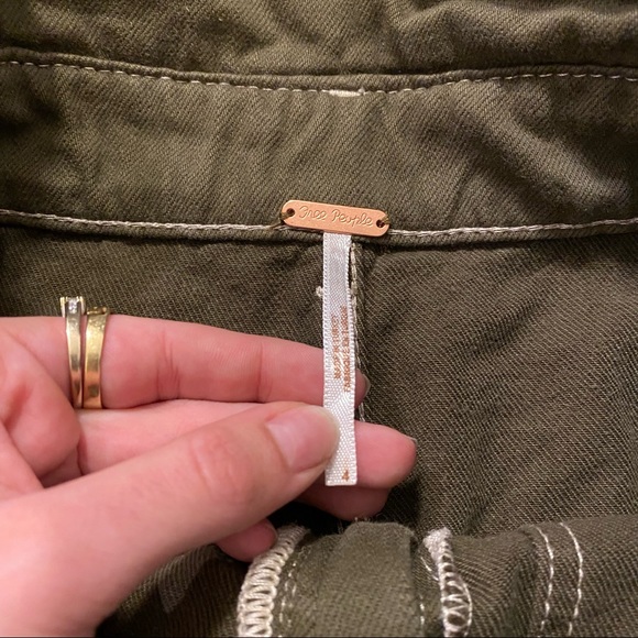 Free People Green Paperbag Mini Skirt - Picture 5 of 5